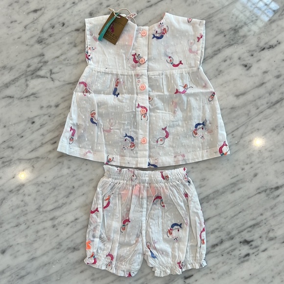 Joules Matching Sets New Baby Girl Joules Mermaid Dotted Swiss